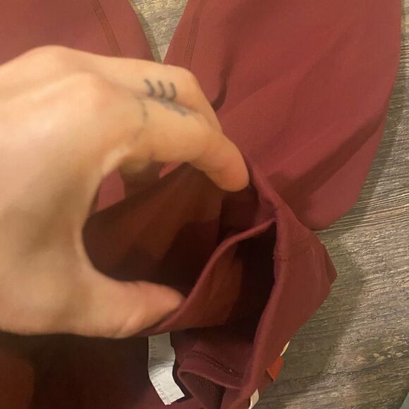[fabletics] power hold maroon elastic back high waist 7/8 legging EUC #4 - Picture 9 of 11